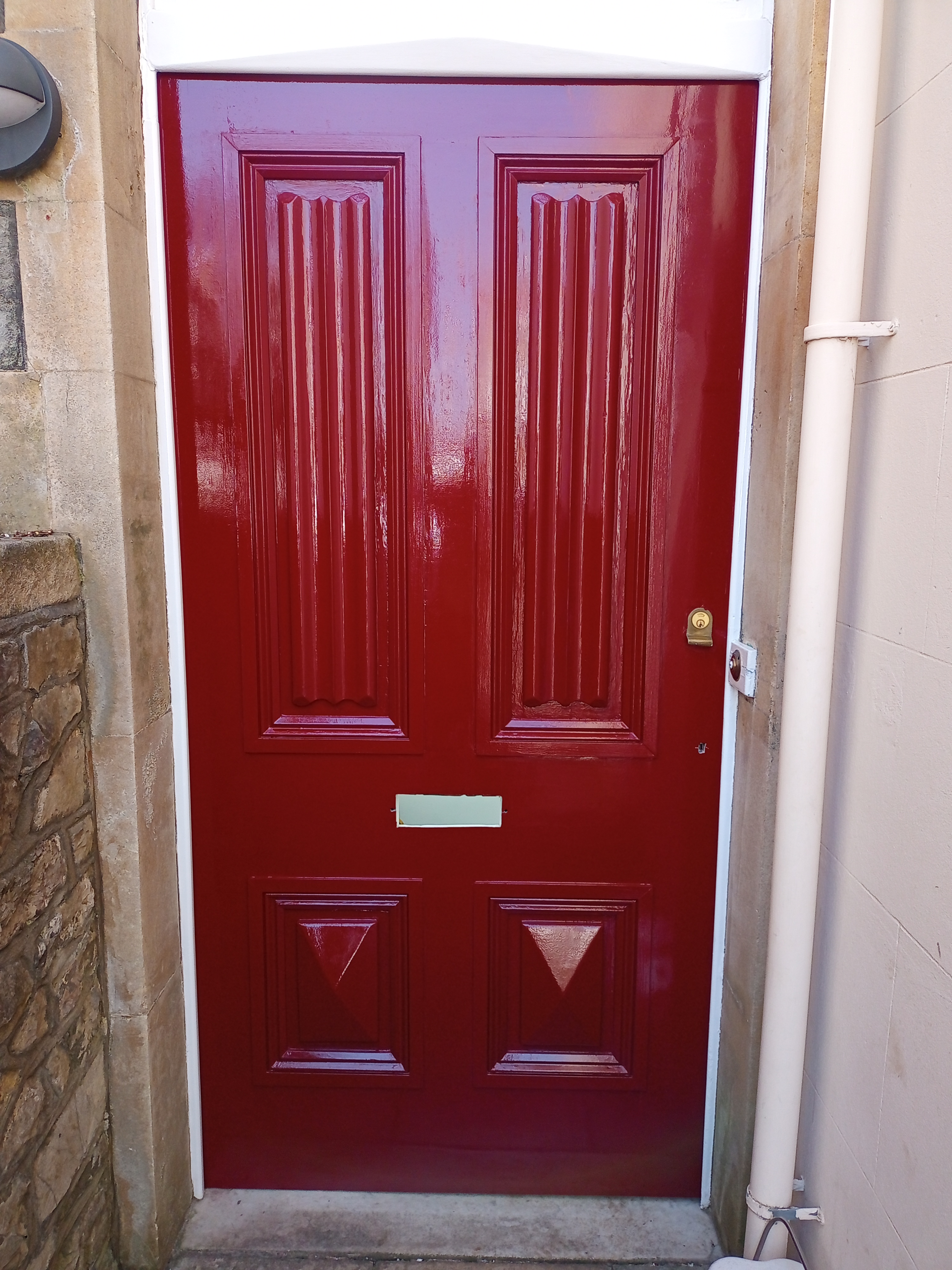 After Georgian double door (outside) after refurbishment