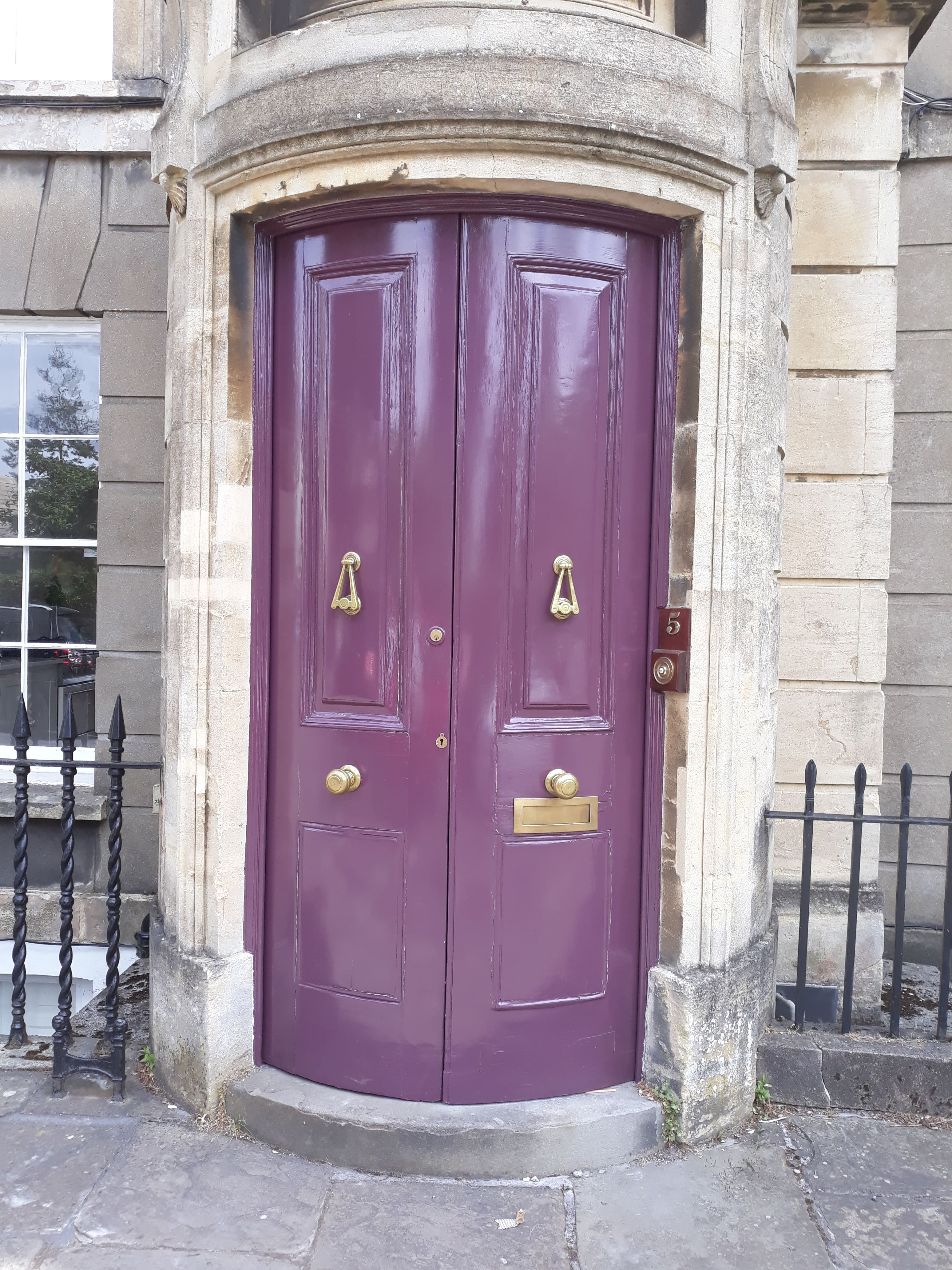 Purple round door Purple round door 4